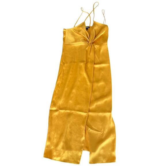 NWT Golden Yellow Slip Dress Womens S - Picture 5 of 10
